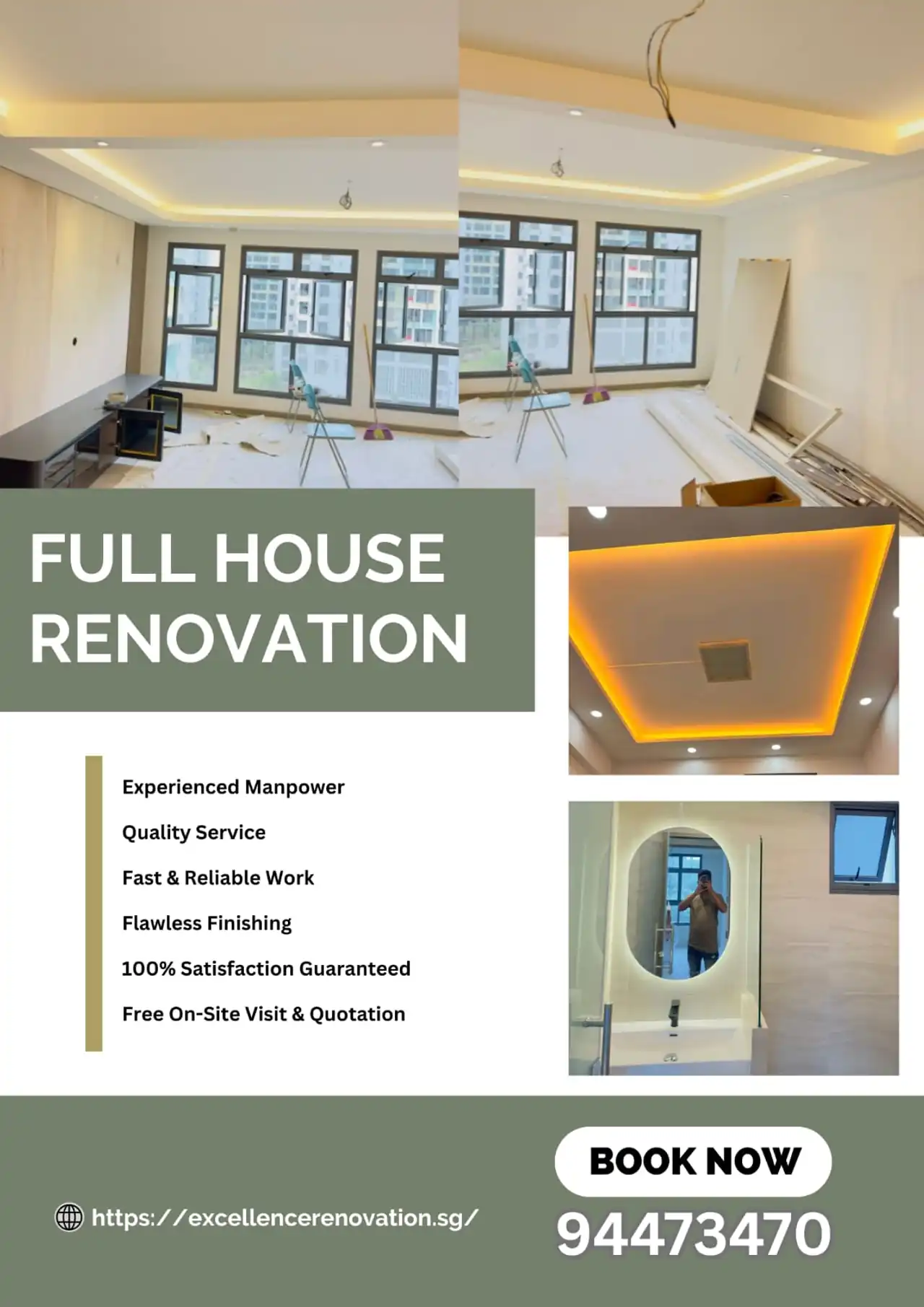 Full House Renovation Services In Singapore